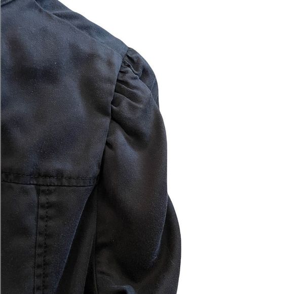 WHITE HOUSE BLACK MARKET Ruched Sleeve Denim Shirt Size Small - Picture 9 of 11